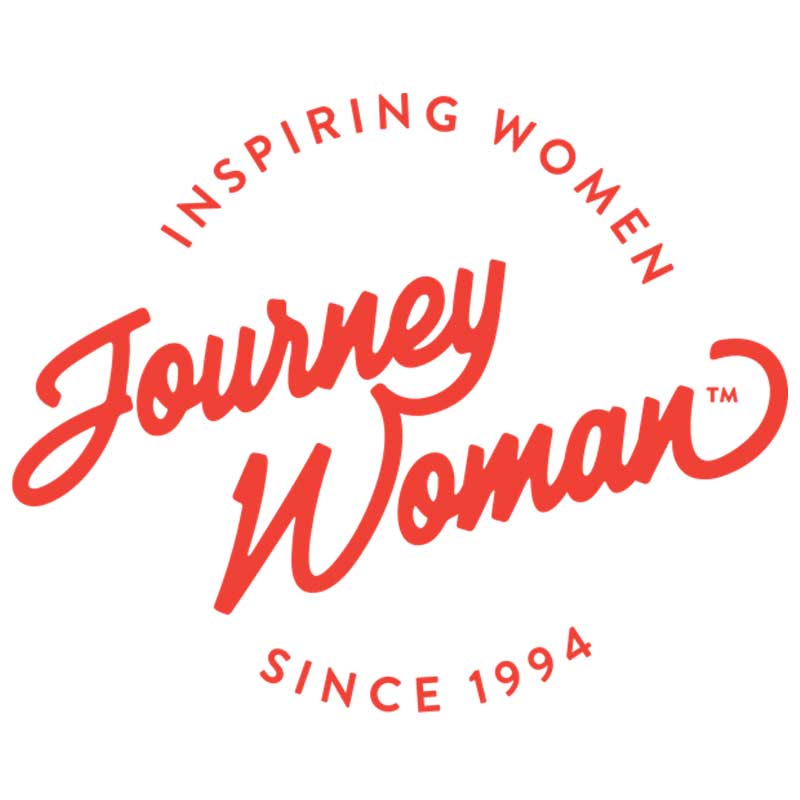 Journey Woman logo on display of the website