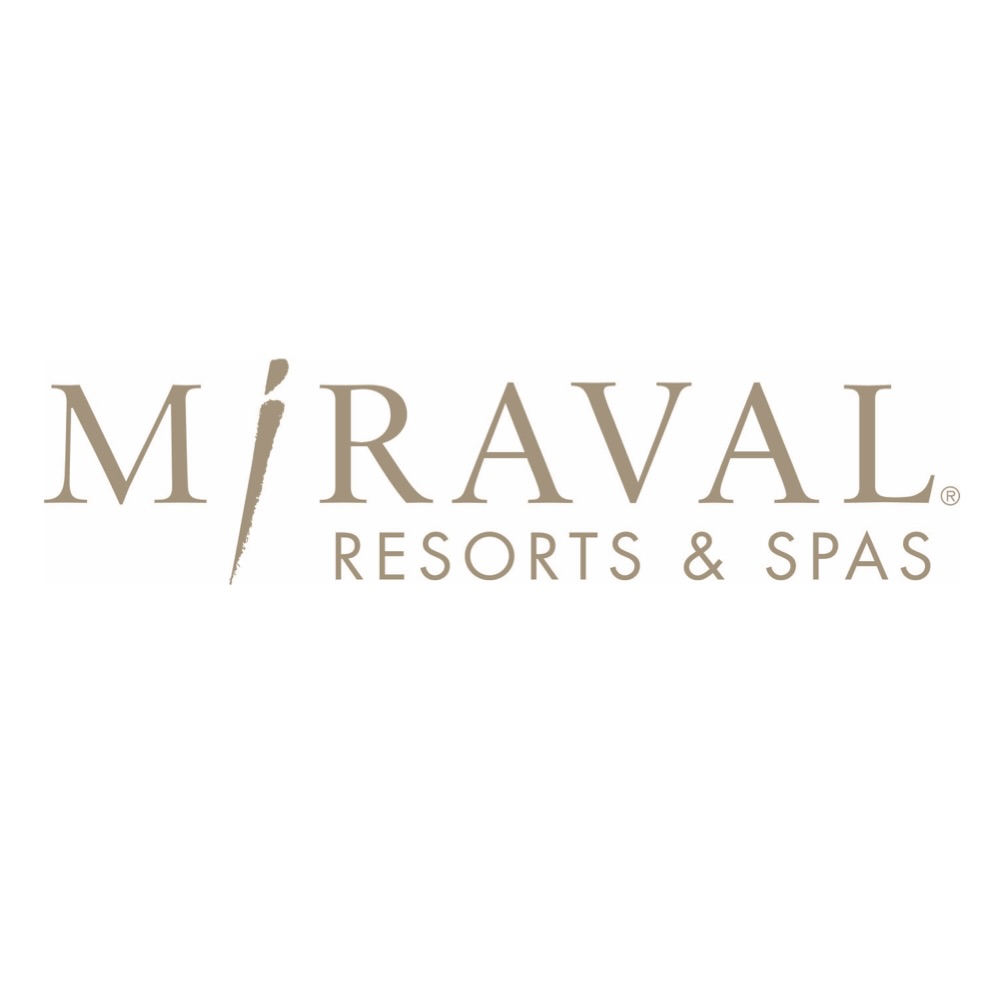 Miraval resorts and spas logo on display of the website