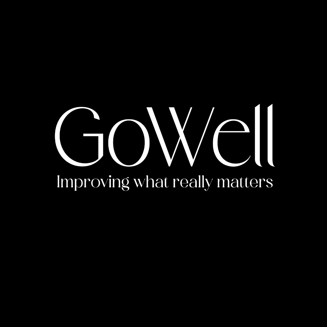 Go well logo on display of the website