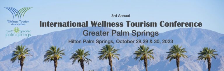 A banner of international wellness tourism conference